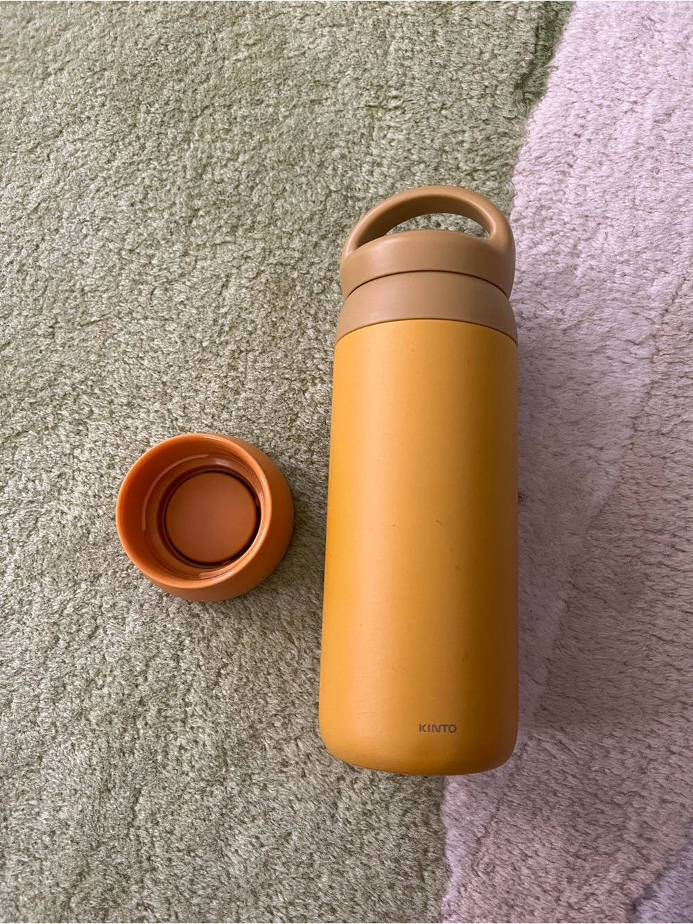 KINTO 21090 Day-off Tumbler  Yellow 16.9 fl oz (500 ml) Branded spare lid